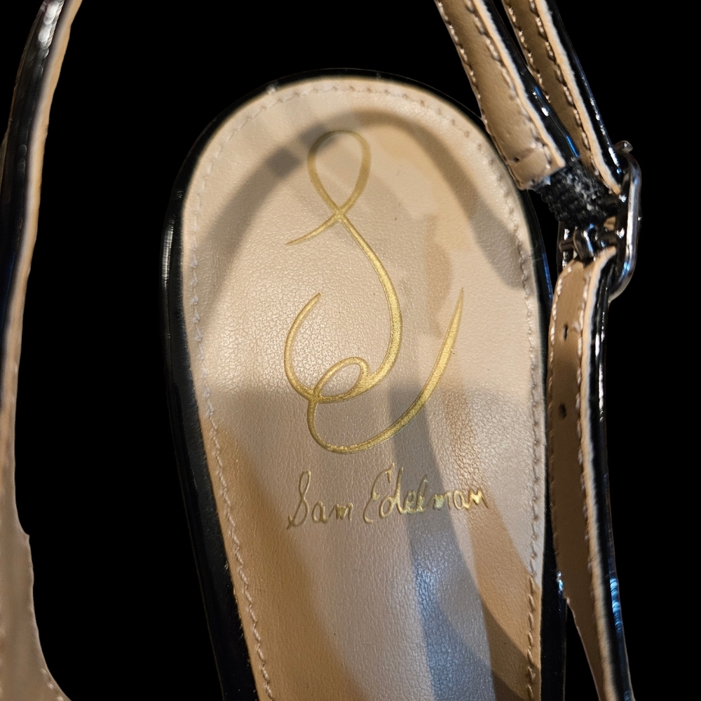 Sam Edelman Black Patent Leather Heels - Picture 6 of 10